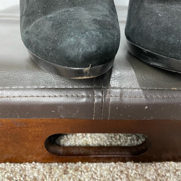 DVF Black Suede Heeled Booties Size 8 1/2 - Picture 11 of 12